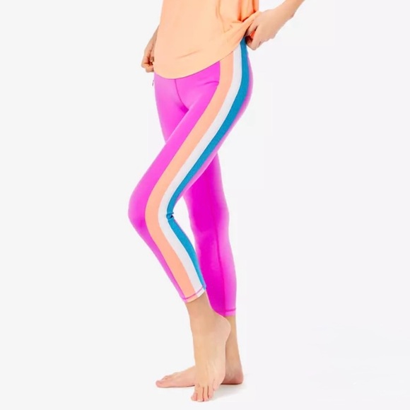 Lilly Pulitzer Luxletic 24" Weekender High-Rise Midi Leggings Women XL Amethyst - Picture 1 of 9